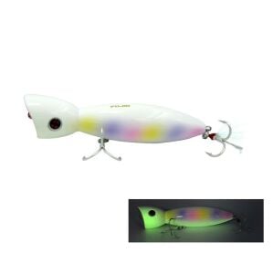 Fujin La-Nina 10cm 24gr Maket Balık Su Üstü Popper 018 Pearl Rainbow Glow