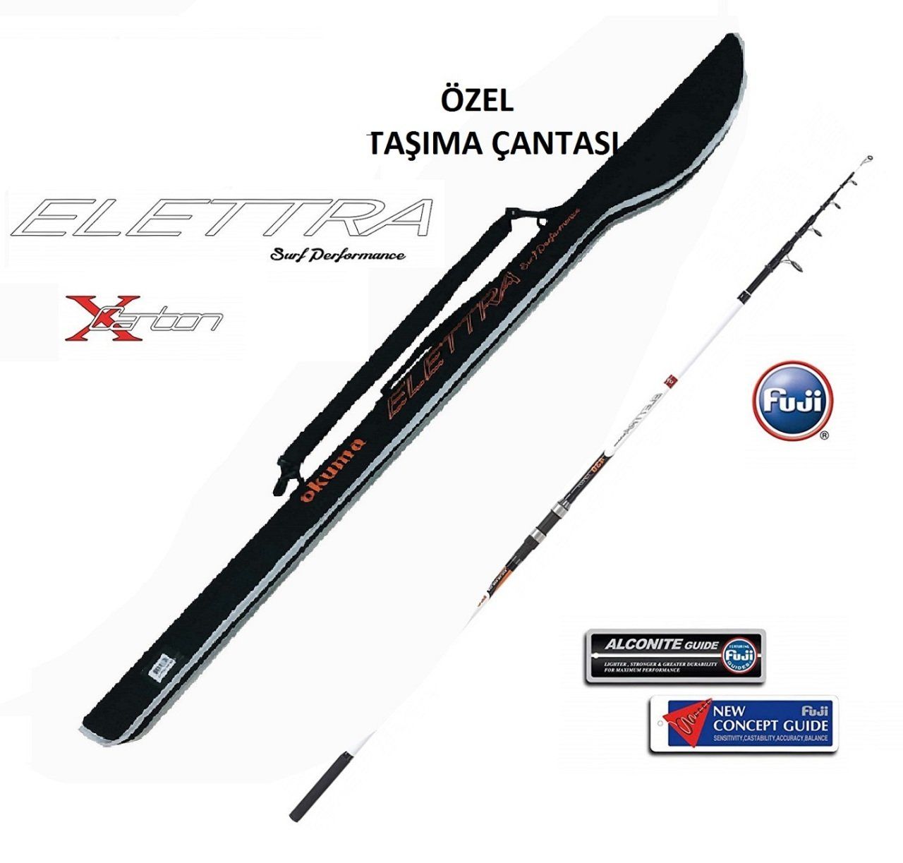 Okuma Elettra Tele Surf 420 cm 180 gr Surf Kamışı