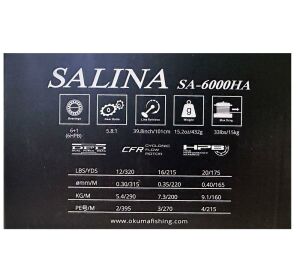 Okuma Salina SA-6000HA Blue 6+1BB Olta Makinesi