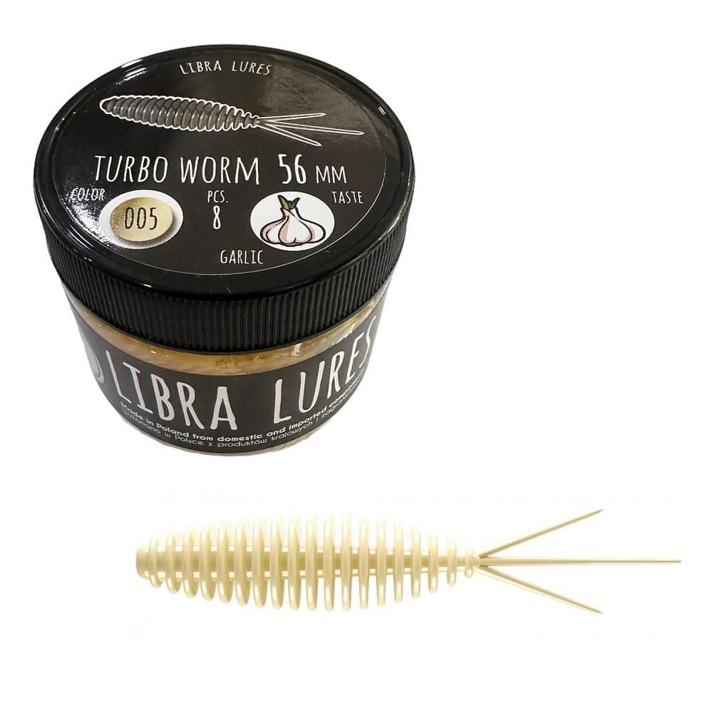 Libra Lures Turbo Worm 56mm Garlic Silikon Yem 8 Adet 005 Cheese