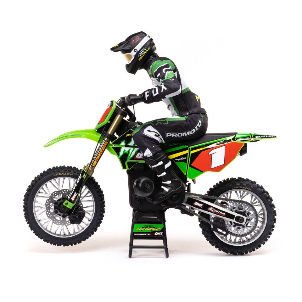 1/4 Promoto MX Motorcycle RTR Batarya ve Şarj Aleti Dahil ( Yeşil )