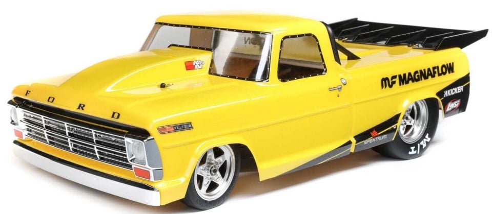 1/10 '68 Ford F100 22S 2WD No Prep Drag Truck Brushless RTR, Magnaflow