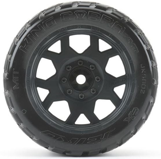 X-MT Extreme Tyre King Cobra Belted on TRX X-Maxx Black Rims 4 Adet