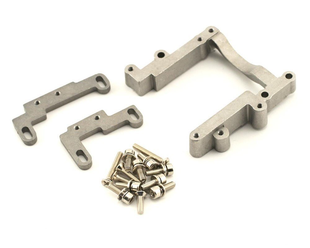 4460 Engine mount, 2 piece, aluminum (w/ screws)