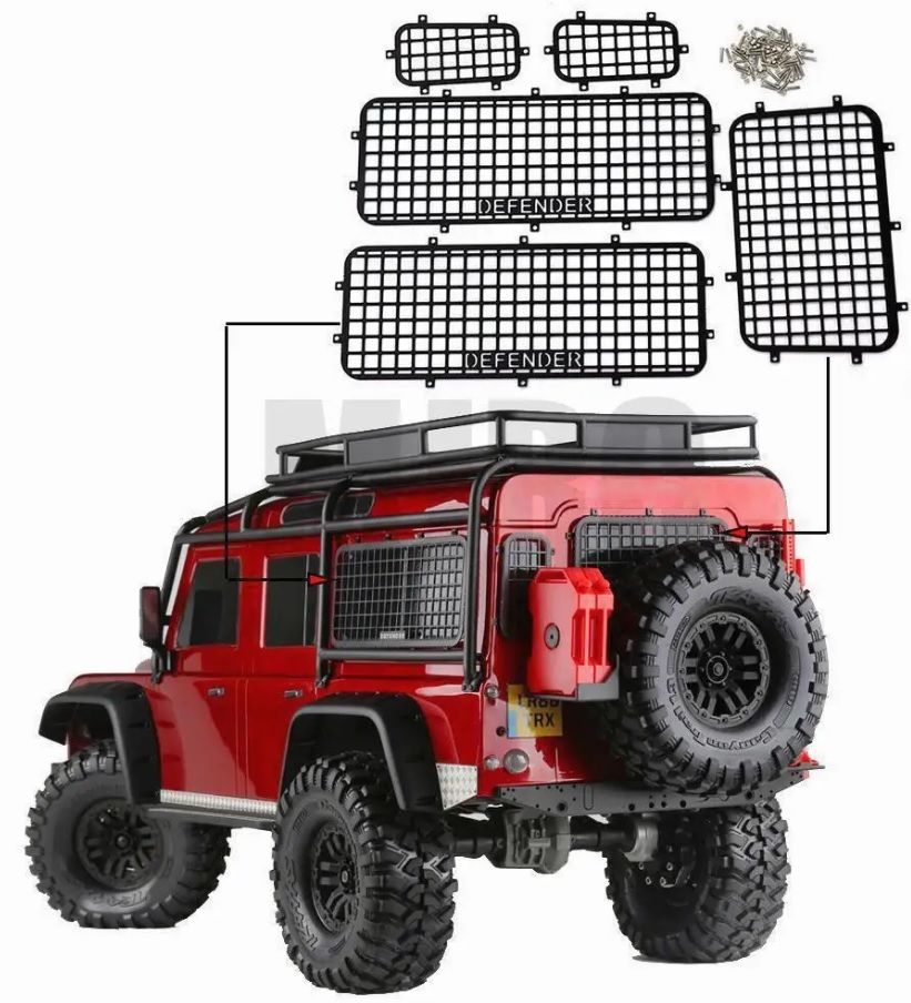 TRX-4 Defender Arka Cam Izgara Seti Metal