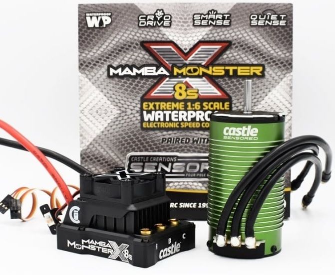 Mamba Monster X 8S 33.6V ESC with 1717-1650KV sensored motor