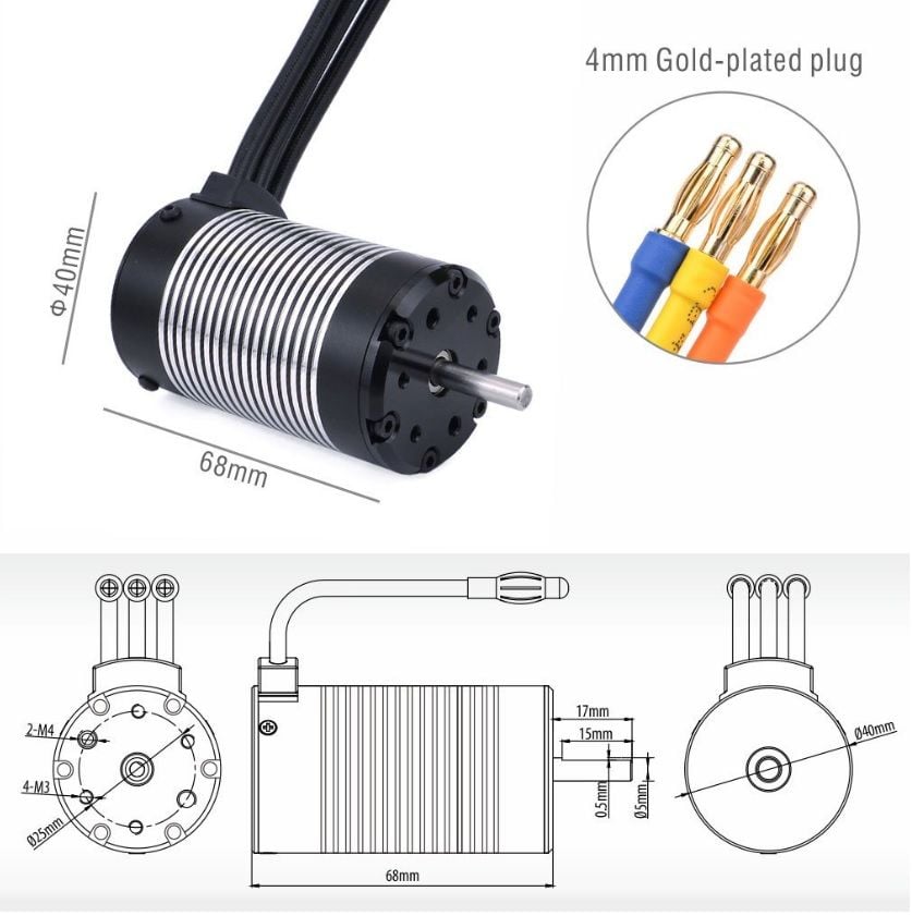 4068 Rocket 2050KV Motor