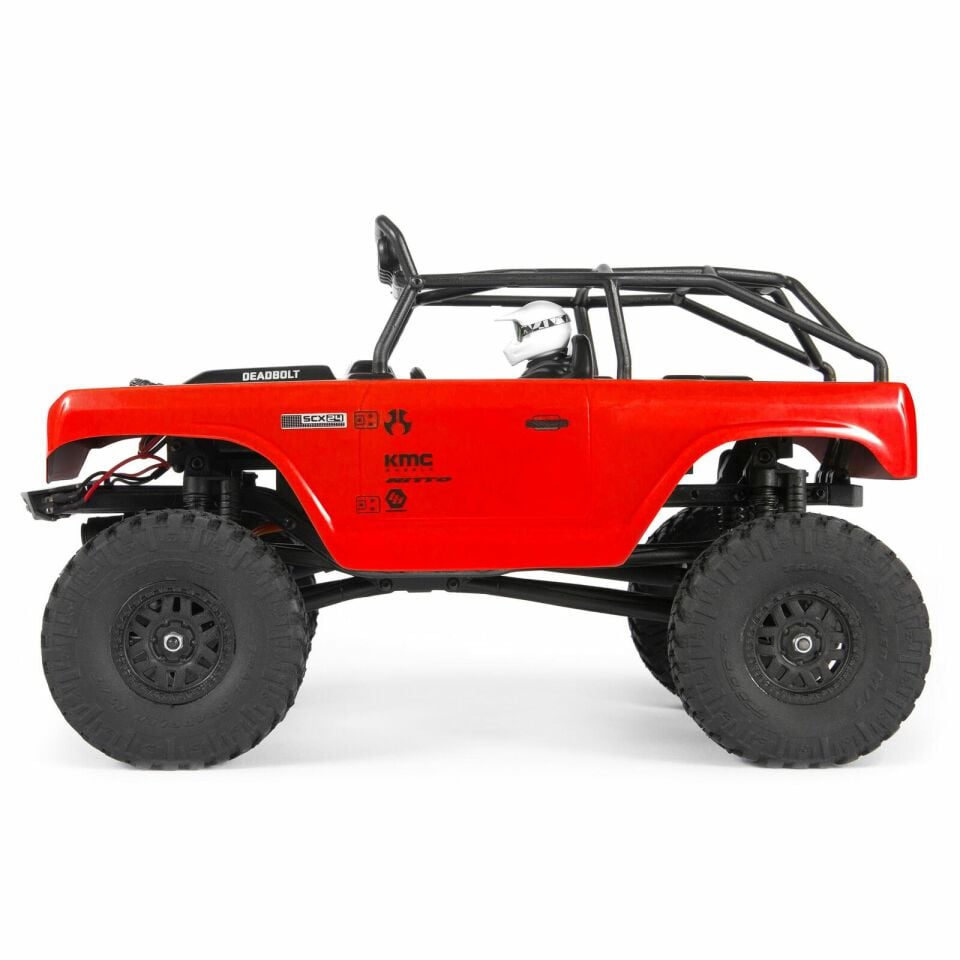 1/24 SCX24 Deadbolt 4WD Crawler Brushed RTR Kırmızı