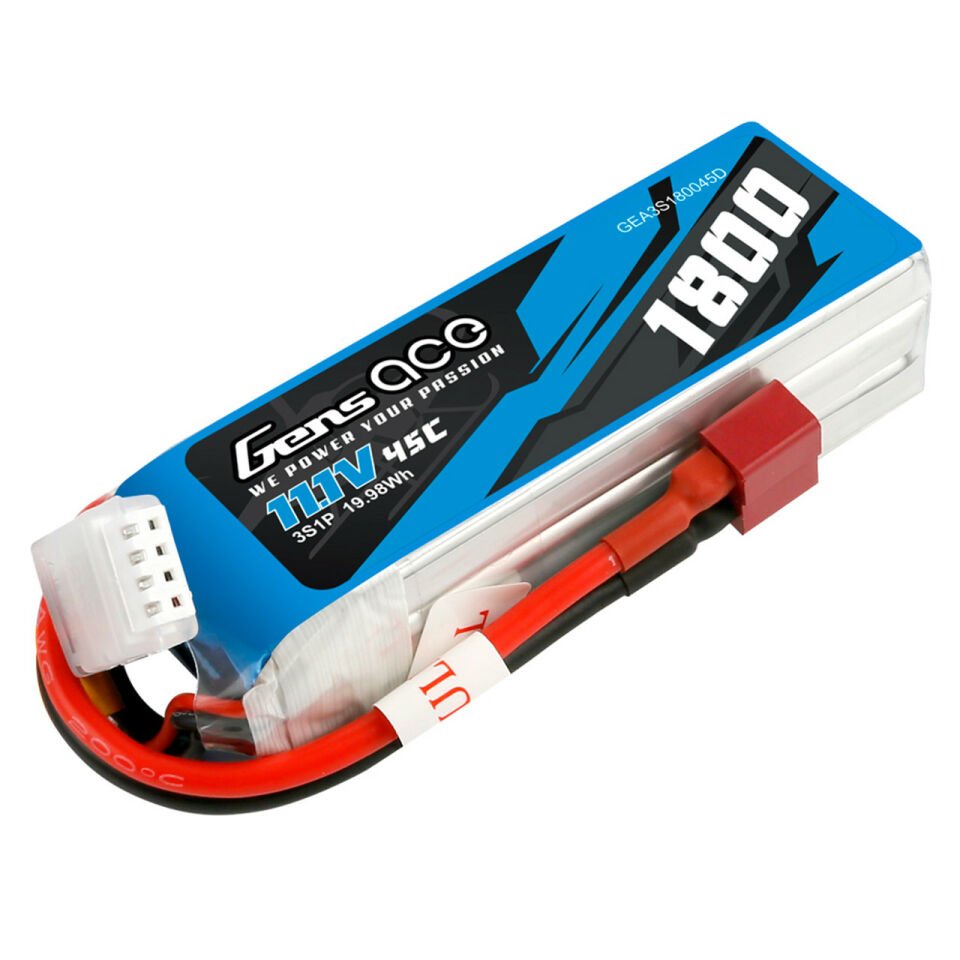 1800mAh 11.1V 45C 3S LiPo Batarya