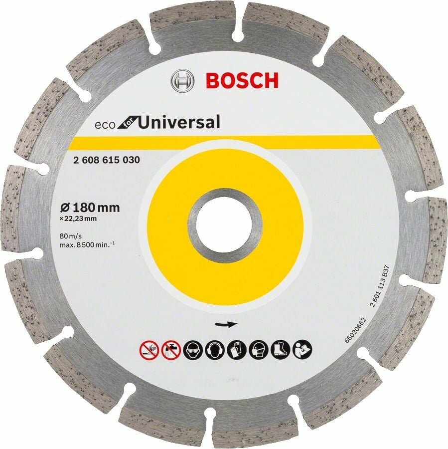 Bosch - Ekonomik Seri Genel Yapı Malzemeleri İçin Elmas Kesme Diski 180 mm