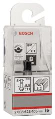 Bosch - Standard Seri Ahşap İçin Tek Oluklu Sert Metal Çeyrek Parmak Freze 8*9,5*41mm