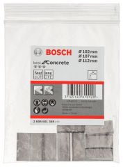 Bosch - Best Serisi Elmas Sulu Karot Uç Segmanı 102-107-112 mm İçin 9 Parça