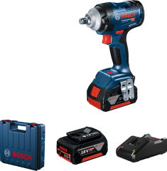 Bosch Professional GDS 18V-400 Akülü Darbeli Somun Sıkma Makinesi (2x5.0Ah)