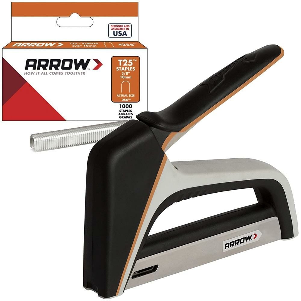 Arrow T25X 10-14mm Profesyonel Mekanik Kablo Zımba Tabancası + 1100 Adet Zımba