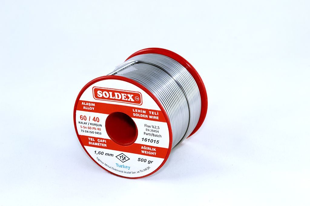 Soldex 1.6 mm 500 gr Lehim Teli Sn60  Pb40