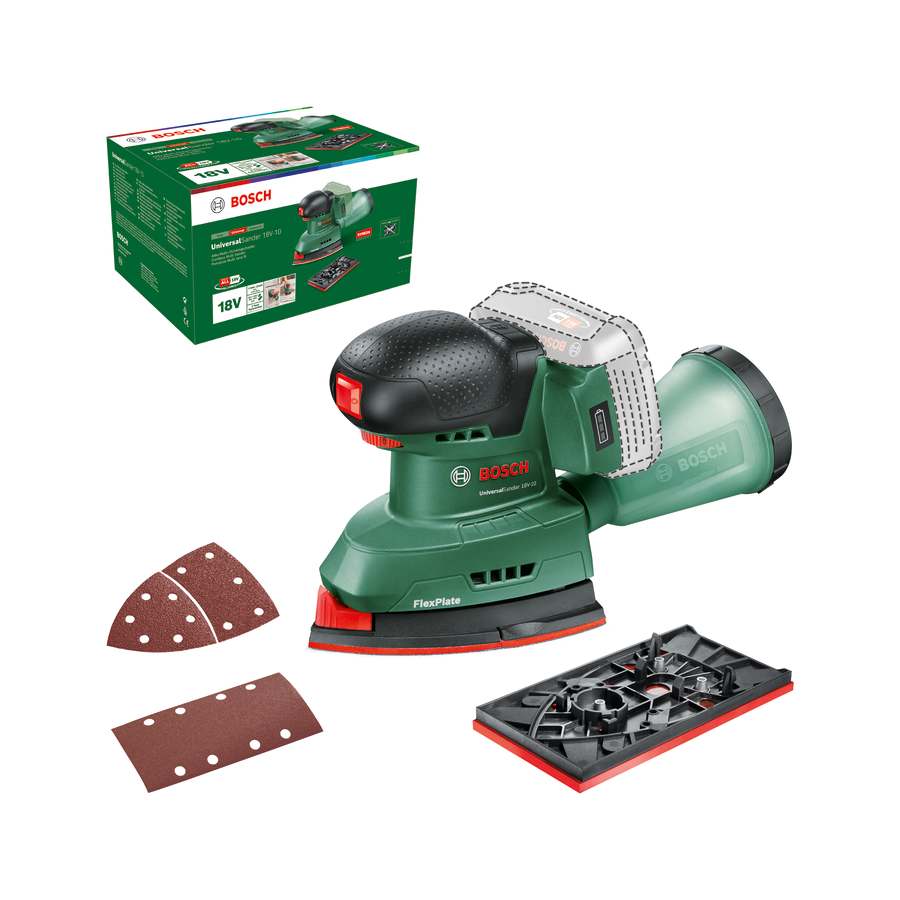 UniversalSander 18V-10 (Solo) Akülü Üçgen Zımpara