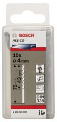 Bosch - HSS-Co Metal Matkap Ucu 4*75 mm 10'lu Paket