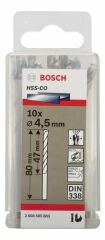 Bosch - HSS-Co Metal Matkap Ucu 4,5*80 mm 10'lu Paket