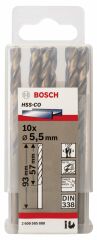 Bosch - HSS-Co Metal Matkap Ucu 5,5*93 mm 10'lu Paket