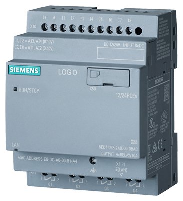 6ED1052-2MD08-0BA0 /LOGO! 12/24RCEO, logic module, PS/I/O: 12/24VDC/relay, 8 DI