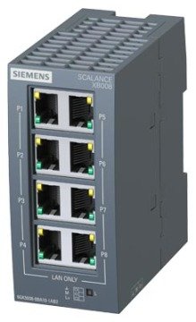 6GK5008-0BA10-1AB2 /SCALANCE XB008 Unmanaged Industrial Ethernet Switch for 10/1