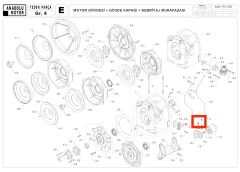 Rakor (M8x1.25x20) - Antor 4 LD 640 / 4 LD 820