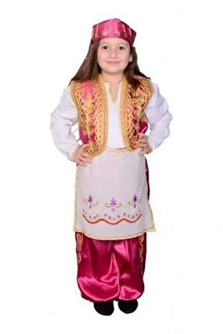 Zeybek Kız Çocuğu Folklör Ege Kıyafeti Efe Kostümü