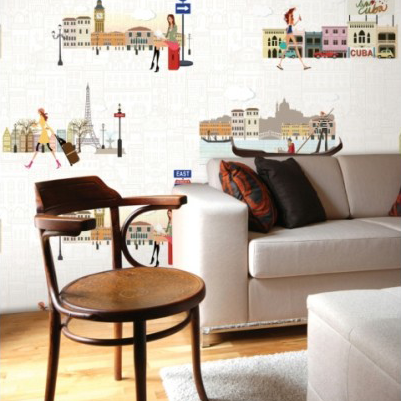 Güney Kore duvar kağıdı 5596-1 Soho-indirimli-seri sonu-kız-çocuk-genç-modelli-(16 M2)