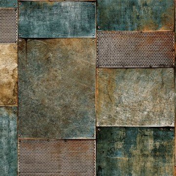 Octagon1215-1-eskime-3 boyutlu-kahve-mavi-modelli-fon-(10m²)