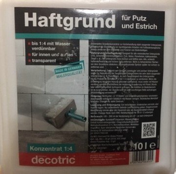 Thomsit duvar kağıdı ve zemin hazırlama astarı-Stück-ithal-made in germany- thomsit-haftgrund-decotric-alçı yüzey astarı-kağıt öncesi astarı-10 lt