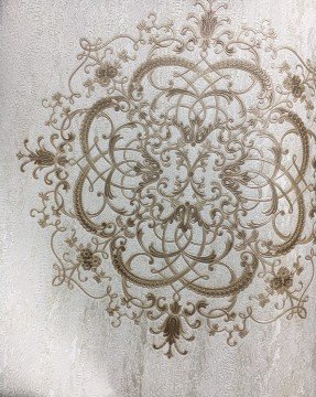 Yasham S-8525-2-amalfi seela-Kahverengi-simli-işlemeli-dokulu-Fon-Non woven tabanlı-ses-ısı-faydalı-Rulo ölçü ebatları: 106 cm, boyları 10 metredir. 1 rulosu, 10,6 m2 duvar kaplar.