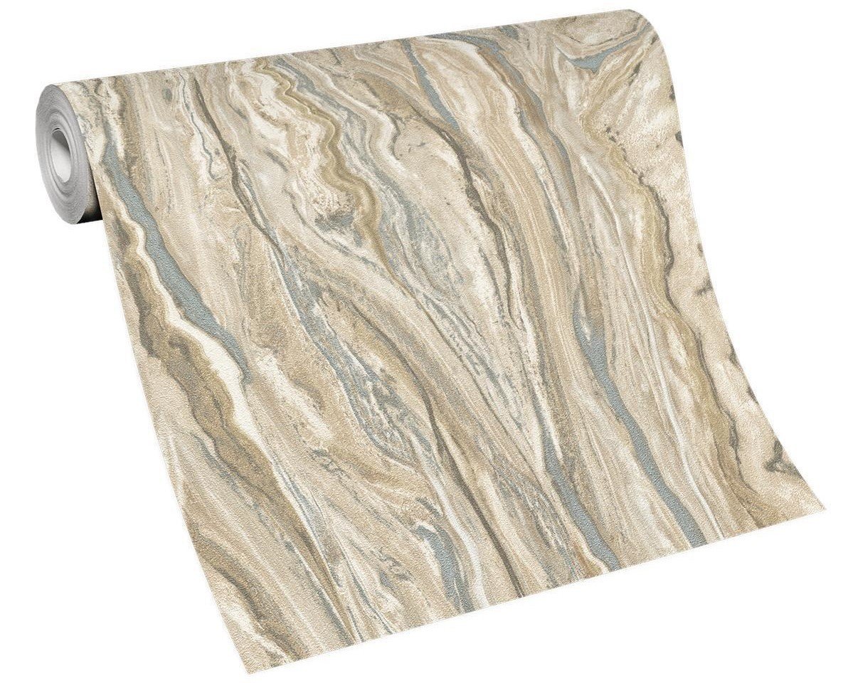Erismann elle-12077-02-Alman ürünü-Granit-Kahve-bej-gri-modelli-Rulo(1,06x10,05 mt)
