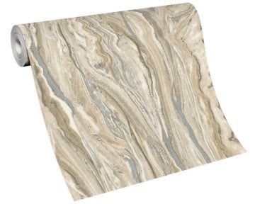 Erismann elle-12077-02-Alman ürünü-Granit-Kahve-bej-gri-modelli-Rulo(1,06x10,05 mt)