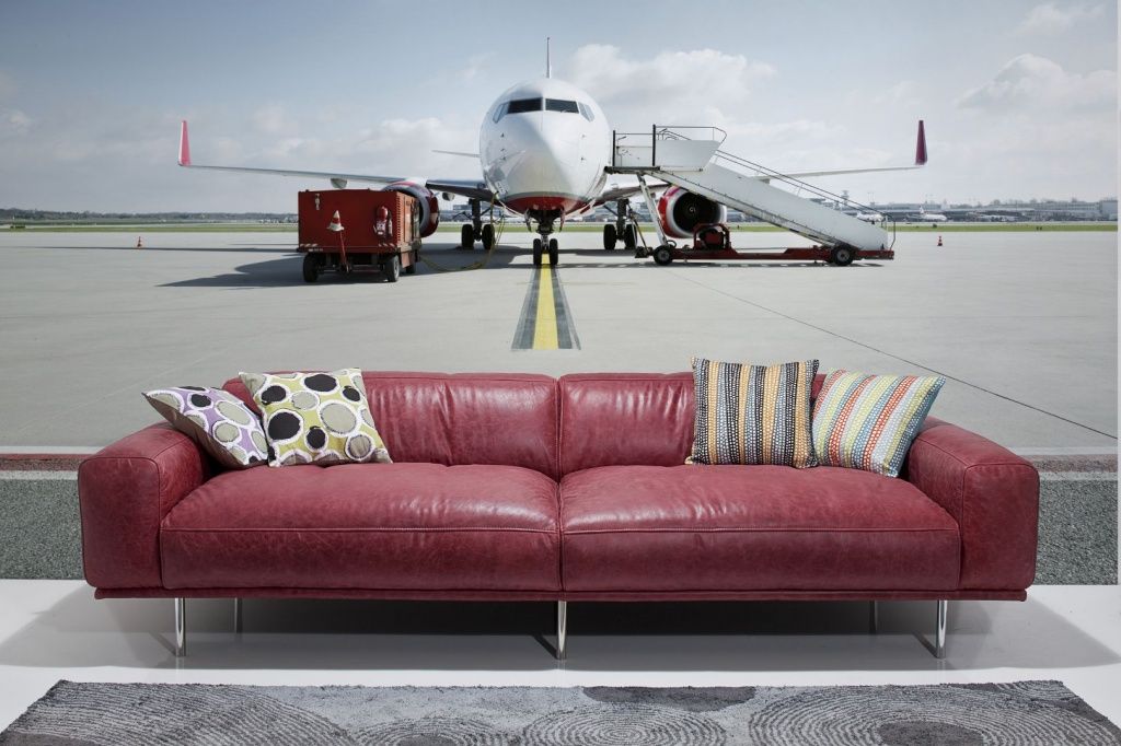 Uçak Komar duvar posteri V7-770Runway