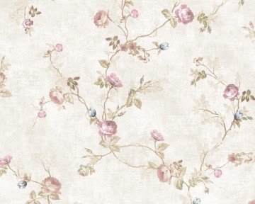 Design Plus DK 13131-1-çiçekli-pembe-bej-desenli-desen-ev-(tekrarı 106 x 52(Rulo-15,36 mt x 1,06 mt-(16,2 m2)