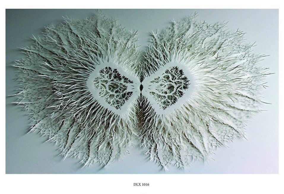 Modern Duvar posteri DLX 1016-Gri kırık beyaz-Ölçüye göre