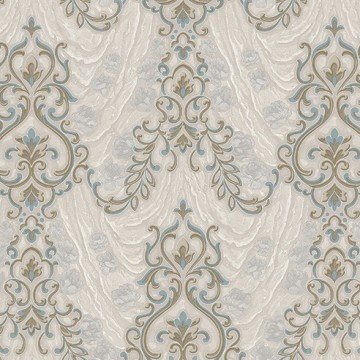 signature 1004-3-damask-modelli-mavi-bej-ev-fon-(Ebatı rulo.1,06 m*10 m.10,6 m2
