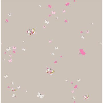 Milky-Baby-427-1-pembe renkli-kelebekli bebek odası-kahverengi