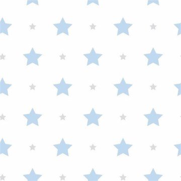 Yıldızlı çocuk odası Milky-Baby-412-2-mavi-yıldız