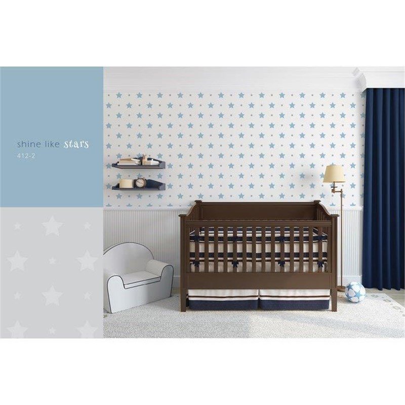 Yıldızlı çocuk odası Milky-Baby-412-2-mavi-yıldız