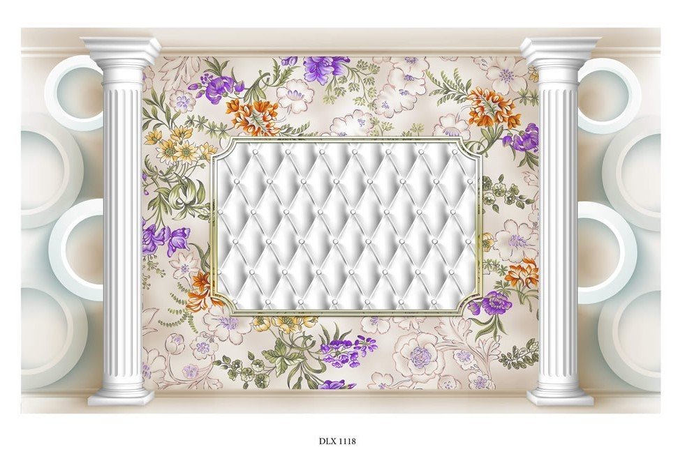 Çiçek modelli poster-DLX 1118-dekor-çiçek desenli