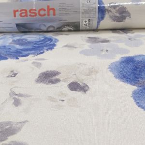 448818 Rasch çiçekli modeli-mavi-fon