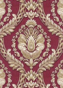 italyan  Corte antica 2802-bordo-damask-desenli-silinebilir-dokulu