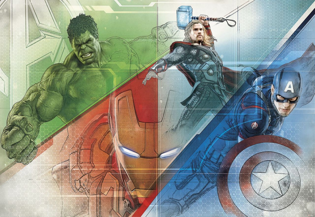 Komar 8-456 Avengers Graphic Art Çocuk genç