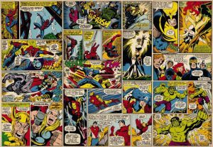 Komar 8-427 Marvel Comic Heroes Çocuk posteri