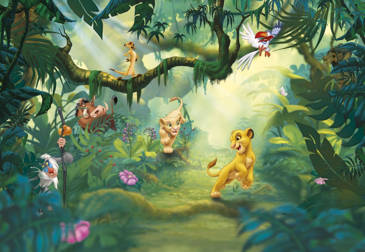 Poster 8-475 Lion King Jungle Çocuk Bebek odaları