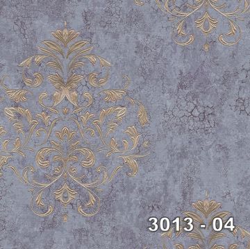 Armani 3013-04-eflatun-mavi-damask-dokulu-işlemeli-eskitme-(rulo 16,50m² kaplar)