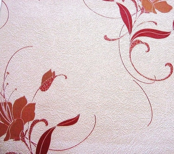 Home color Palitra 112-15-indirimli seri sonu-bordo-gül-dokulu-kabartmalı-(5 m2)