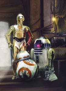 Komar 4-447 Star Wars Three Droids-184 x 254 cm