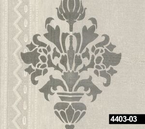 Crown 4403-03-desenli-fon-bej-dokulu